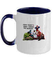 Religious Mugs And Thats How I Saved The World Navy-2T-Mug  - £14.33 GBP