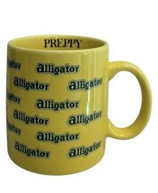 Vtg Rare GHC 80’s Preppy Alligator Yellow Ceramic Coffee Mug Lacoste Izo... - $89.99