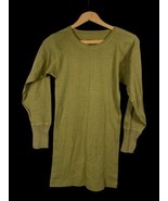 WWII US Army Uniform Shirt Thermal Layer Undershirt Green Wool Gardiner-... - $65.09