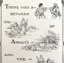 1901 Bible Passage Genesis 13:7 Victorian Word Symbol Puzzle Religious D... - $17.36 CAD