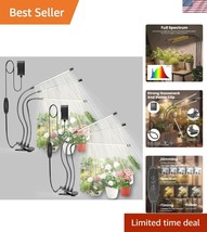 LED Grow Light for Indoor Plants - Dimmable &amp; Timer Function - 2 Pack - $48.00