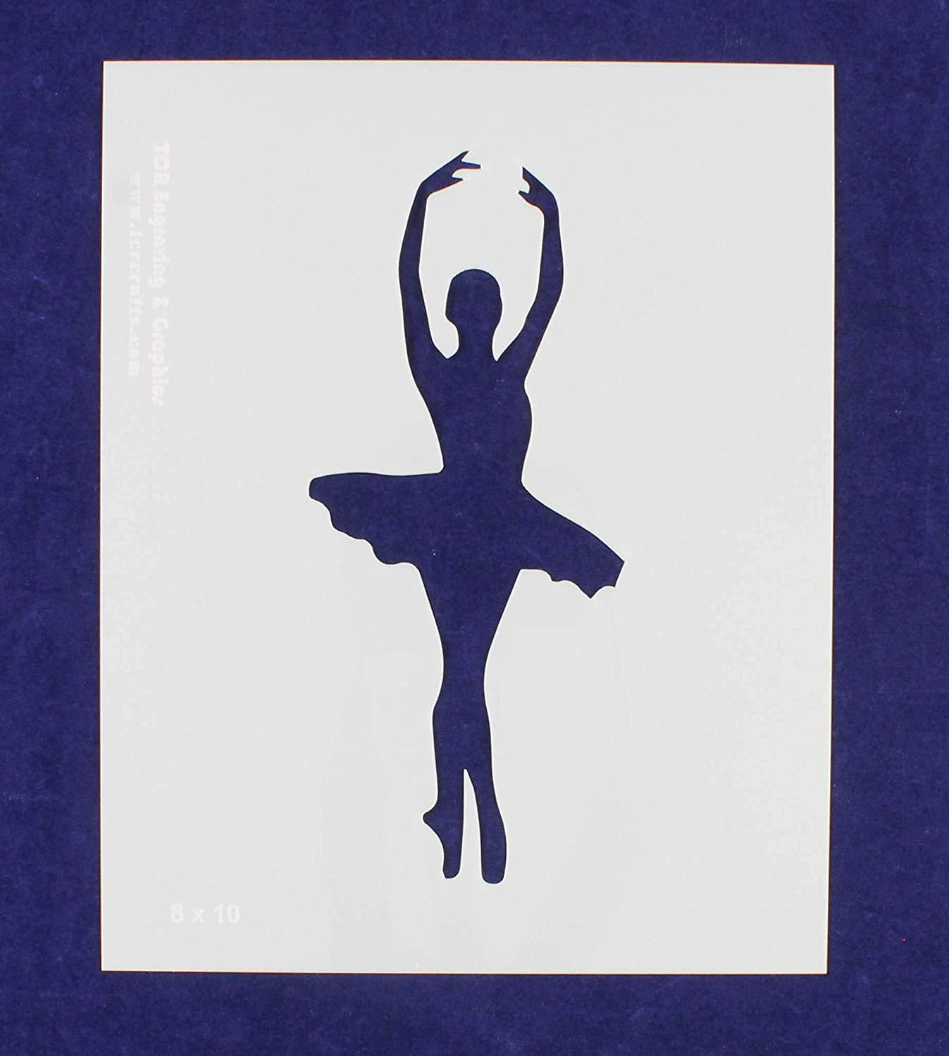 Ballerina Stencil-14 Mil Mylar - Painting/Crafts/ Templates - $6.99+