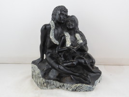 Frank Schirman Hula Statue - Mele O Hawaii Black Beauties - Made with Coral - £67.69 GBP