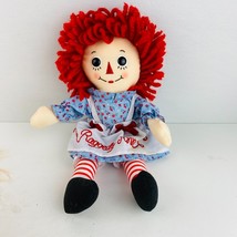 Aurora Brand Raggedy Ann Stitched Facial Features Red Hair Black Eyes Plush Doll - $12.59