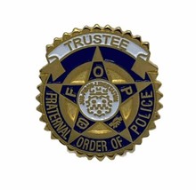 Fraternal Order Of Police Trustee Law Enforcement Enamel Lapel Hat Pin - £11.76 GBP