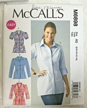 McCall&#39;s M6898 Pattern Size A-5 6-14 Uncut Easy Blouse in 4 Styles - $5.00
