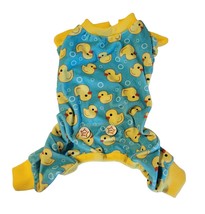 Yellow Rubber Ducky Printed Dog (or Cat) Pajamas / Jumpsuit Super Soft Sz S New - £10.25 GBP