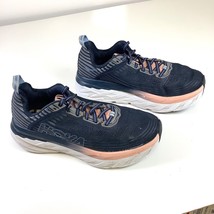 Hoka One One Bondi 6 Shoes Dark Blue/Pink Running Walking Shoes Womens Sz 9 - £31.39 GBP