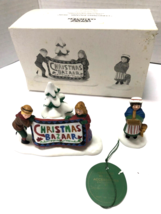 Dept 56 Heritage Village Christmas Bazaar ... Sign Retired Set Of 2 Accessory - $14.85