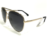 CHANEL Sunglasses 4279-B c.395/S8 Shiny Gold Black Crystal Aviators Blac... - $261.58