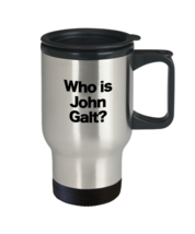 Ayn Rand Mug Objectivism Travel Coffee Cup Logic Philosophy Who Is John Galt - £16.67 GBP