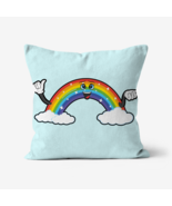 Reyna the Rainbow Pillow by Dancing Littles Jungle - $65.24 CAD+