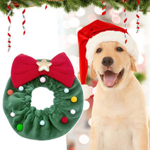 Christmas Pet Bow-knot Collar Friendly To Skin Xmas Pet Scarf WashableParty Pet - £10.33 GBP+