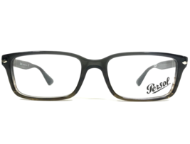 Persol Eyeglasses Frames 2965-V-M 1012 Brown Clear Gray Fade Asian Fit 55-18-145 - $130.68