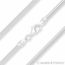 4mm G400 Flexible Snake Link Italian Chain Necklace in 925 Italy Sterling Silver - £68.61 GBP+