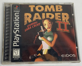 Tomb Raider II 2 Lara Croft Black Label Sony PlayStation PS1 - £12.09 GBP