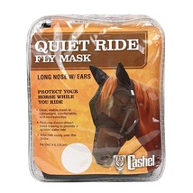 Cashel Quiet Ride Long Nose Pasture Fly Mask with Ears Horse Black - $36.18