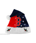Forever Collectibles Boston Red Sox MLB Baseball Knit Fleece Santa Hat - £13.44 GBP
