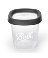 Ball, Freezer Jars, Plastic, Grey, 16 oz, 2 pack - £10.74 GBP