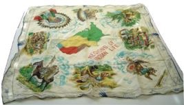  Vintage Regions of Indian Life Fashion Scarf Vintage Square Hand Rolled  - £31.37 GBP