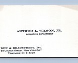 Dun and Bradstreet Reporting Department Vtg Business Card New York NY NY... - £7.87 GBP