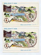 2 Nikko Lakeside Hotel Postcards Nikko Japan  - £10.89 GBP
