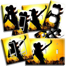 Happy Cowgirl Sunrise Hat Light Switch Outlet Wall Plates Western Country Decor - £12.79 GBP+