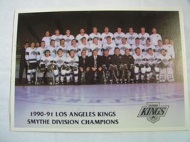 NHL 1992-93 Los Angeles Kings Team Picture Used Postcard Gretzky PM 7-27-91 CA - $5.93