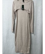 Women&#39;s Long Sleeve Bodycon Sweater Dress &amp; Shrug Set - Wild Fable™ - Si... - £7.00 GBP