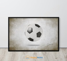 Vintage Soccer Wall Art Boys Room Decor Sports Art Man Cave Football Prints-PA96 - £18.52 GBP+