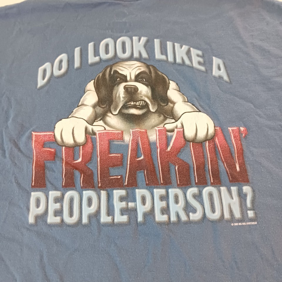 Hanes Tagless Big Dogs Men's Gray Pre-Shrunk  Cotton Graphic T-Shirt Size 2XL Item image 5