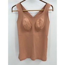 Evelyn &amp; Bobbie The Smoothing Cami Tank Top Sz M Sand Beige (Defy Bra Tank) - £38.89 GBP