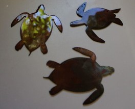 Sea Turtle  Extra Small  3&quot; each Trio copper/bronze plated - £11.99 GBP