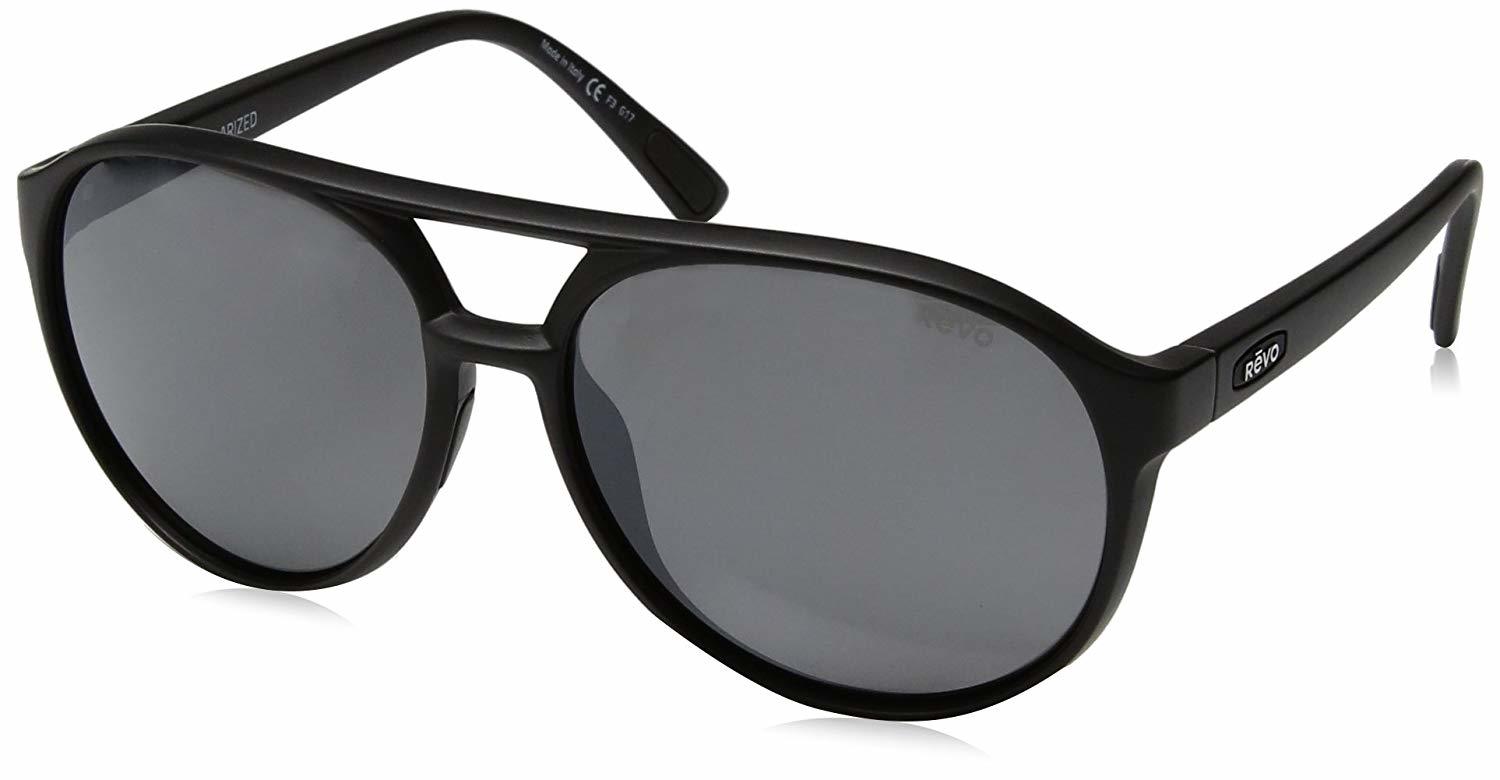 Revo Re 1059 Marx Polarized Aviator Sunglasses Black Graphite 59 mm - $398.00