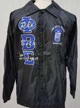 Phi Beta Sigma Fraternity Line Jacket GOMAB 1914 PHI BETA SIGMA BLACK Ja... - $60.00