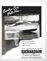 1947 Print Ad Richardson Sports Commuter Cabin Cruisers North Tonawanda,NY - $8.42