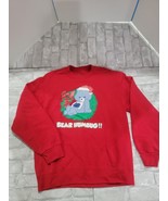Fruit of the Loom Medium Red Sweatshirt Grumpy Bear Bear Humbug Care Bea... - $437.71 MXN