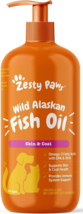 Wild Alaskan Fish Oil for Dogs &amp; Cats - Pollock &amp; Salmon Oil Blend - Ome... - £31.06 GBP