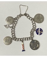 S.P.E.B.S.Q.S.A. Bracelet Charms Barbershop Harmony Society Silver &amp; Enamel - £62.03 GBP