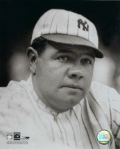 BABE RUTH 8X10 PHOTO NEW YORK YANKEES BASEBALL CLOSE UP COOPERSTOWN COLL... - $4.94