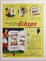 1951 Print Ad Gibson Refrigerators Pres-Toe Door Greenville,Michigan - £12.21 GBP