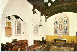 Interior of the Round Church Cambridge United Kingdom Postcard - £4.12 GBP