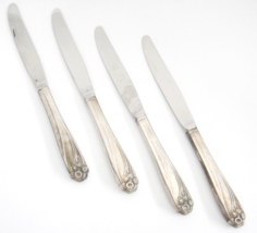 Rogers IS Daffodil Dinner Knives Lot of 4 International Silver Plate Vintage - £7.02 GBP