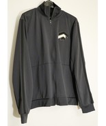 H&amp;M Mens Activewear Jacket w/ Chevron Patch Modern Punk Tech Gray XL - £21.23 GBP