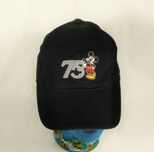 75 Mickey Walt Disney World Black Hat Size Adult - $21.47