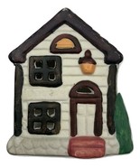 Vintage Christmas House Ornament Porcelain Ceramic Multicolor - $10.28