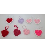 Handmade Crochet Hearts Ornaments - Choice of Colors - Crochet by Cathy - $6.79 CAD