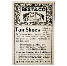 Liliputian Bazaar Best &amp; Co Shoes 1897 Advertisement Victorian Fashion A... - $19.99