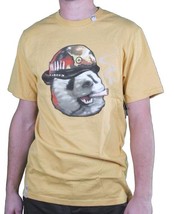 LRG Uomo Warrior Giallo Pandemic Panda Militare T-Shirt Nwt - $14.98