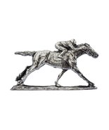 Grillie Race Horse-N - Race Horse Grille Ornament in Antiqued Nickel Finish - £44.40 GBP
